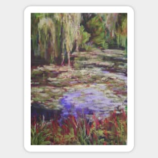 Monets Garden Sticker